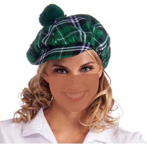 Green Check Berets/Duck Tongue Cap/St Patrick Day Decor Hats/Polyester Material Two Styles /DIY Party/Factory Direct Sales