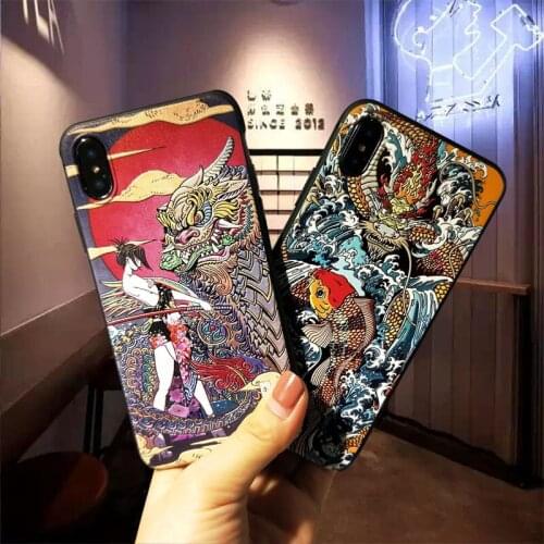 Fantastic 3D Emboss Cartoon Patterned Phone Case For iphone X 8 7 6 6S Plus Cases Soft Silicone Cover For iphone Max XR Coque