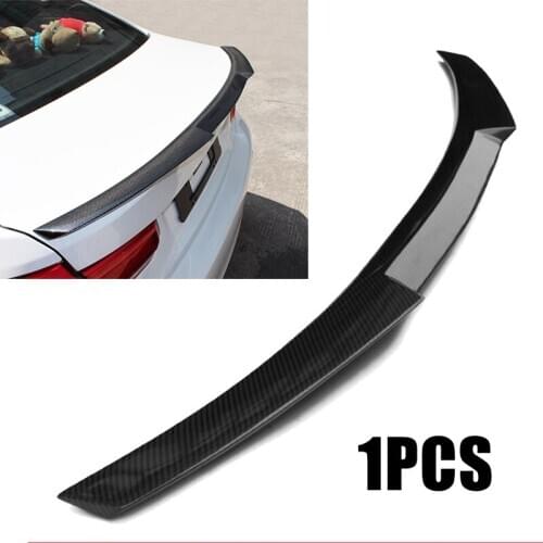 Black Carbon Fiber Trunk Spoiler Wing For 15-18 F82 M4 2 Door Coupe Model