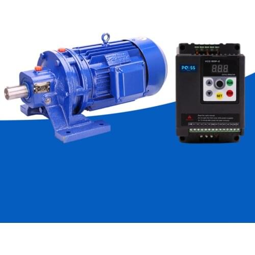 BWD cycloid reducer, B0 1100W, direct connection type、With frequency converter、AC220, lifting, high torque, low speed motor