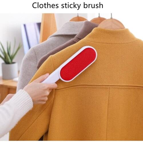 Double Sided Reusable Lint Remover Clothing Pet Hair Remover Static Brush Coat Suit Brush Epilator Sweater Household Cleaning