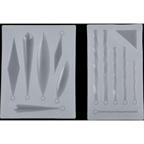 Epoxy Resin Molds for jewelry Silicone Mold Acrylic Earring Necklace Pendant Transparent Casting Mold Jewelry Making Accessories