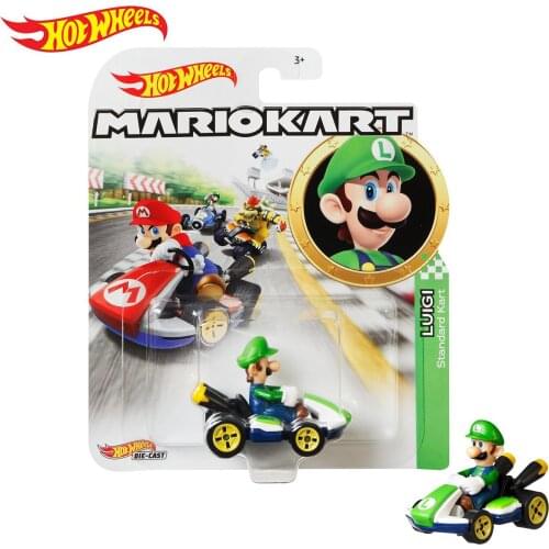 Hotwheels Hot Wheels Mario Kart Character Vehicles GBG25 - Luigi - Standard Kart
