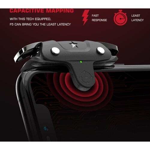 GameSir F5 Falcon Pubg Triggers Games Joystick Mini Mobile Gaming Controller Plug and Play Gamepad for iOS / Android
