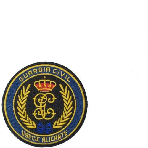 Spanish Army Crown Embroidery Iron on Patches Military Tactical Badges Sewing Appliques for Jackets Vests Backpacks Accessories