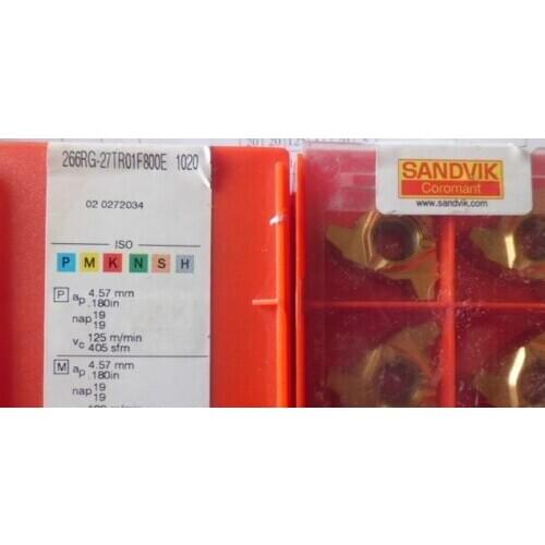 10PCS CARBIDE INSERT 266RG-27TR01F800E 1020