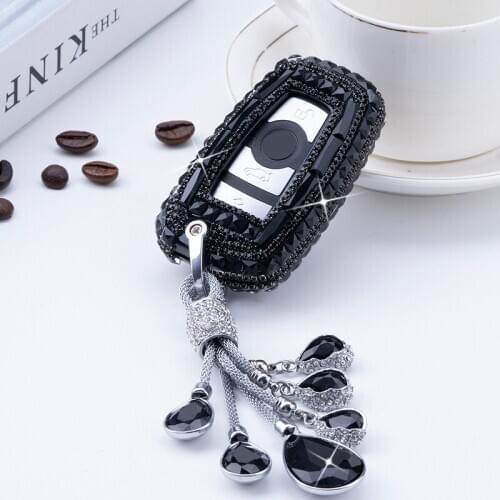 Pretty Diamond Crystal Car Key Cover Case For BMW 1 2 3 5 7 Series X1 X3 X4 M1 M2 M3 E90 F07 F10 F11 F20 F25 F30 Girlfriend gift