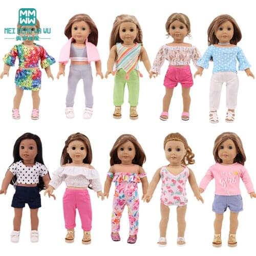 Doll Baby Clothes Fashion hoodies, casual wear, skirts for 18 Inch American 43 CM Reborn New Born Baby Doll OG Girl Doll Russia