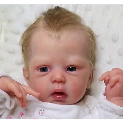 NPK 18inch Reborn Doll Kit Mindy Sweet Baby DIY bank Doll Parts Unfinished Doll