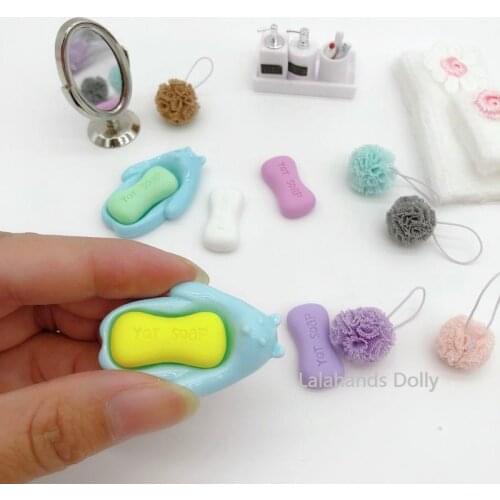 Doll House Mini Soap Box Model Model Miniature Food Play DIY Children Play House Scene Boys and Girls Toy Accessories