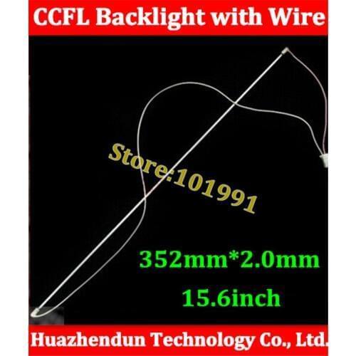 Free shipping 2PCS 15.6 inch Backlight CCFL Lamps with Wire and Harness 352mm for 15.4' LCD Screen CCFL backlight tube