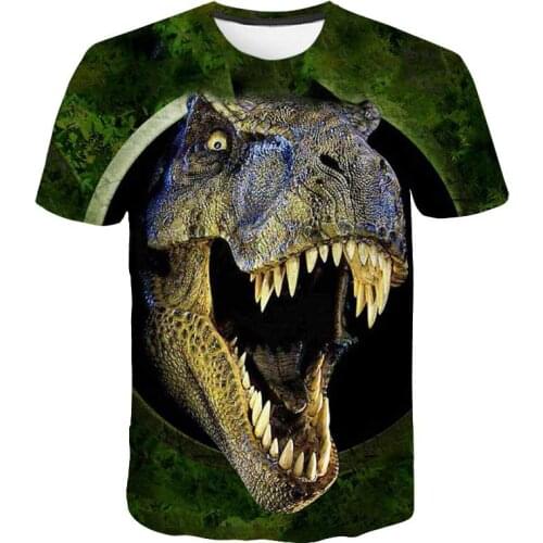 Anime t-shirt Summer Brand New Children T-shirt animal dinosaur 3D Boys/girl T-shirt Kids Short Sleeve Casual Baby Tops Clothing