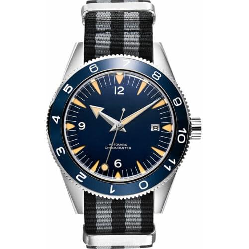 41mm Corgeut NH35 Mens Watch Blue Sterile Dial Sapphire Glass Date Miyota 8215 Mechanical Wristwatches Mens Luminous Waterproof