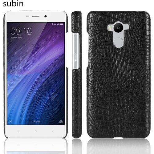 Subin New arrival For Xiaomi Redmi 4 5.0 inch Luxury PU Leather Crocodile Skin Cover For Xiaomi Redmi 4 Phone Case