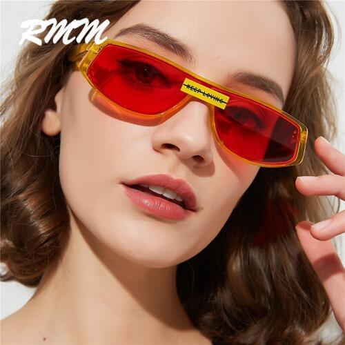 Newest unisex hip hop euramerican Red square Sunglasses Women vintage popular Sunglasses men
