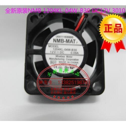 NEW NMB-MAT NMB 1204KL-04W-B30 DC12V 3010 double ball bearing cooling fan