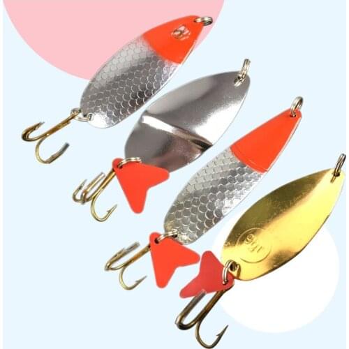 OLOEY 9g 13g 16g Sea Fishing Spinner Lure Parts Set Spoon Bait Metal Sequins Spoons Sets Artificial Hard Trout Treble Tackle