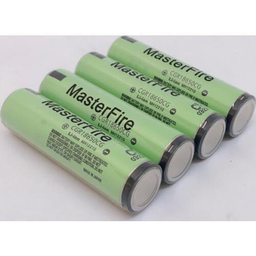 MasterFire 6pcs/lot Original Protected CGR18650CG 18650 3.7V 2250mAh Rechargeable Lithium Battery Cell with PCB For Panasonic