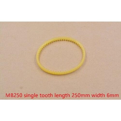 MB250 Peripheral length 250mm width 6mm PU single tooth sewing machine electric motor synchronous belt triangle
