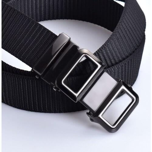 Men Weave Canvas Belt Mens Waist Belt Casual Jeans Belt Needle Buckle-Belt Male Tactical Belt High Quality Strap Homme