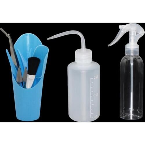 Garden Mini Cultivating Transplanting Kit Plants Seedling Succulent Tool Shovel Rake Spade Drilling Fertilize Tool 120ml Sprayer