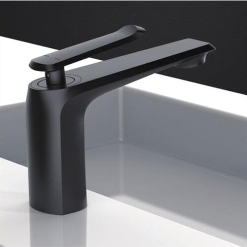 Modern Basin Faucet Hotel Household Shower Room Refined Copper Cold Hot Water Washbasin Platform Up And Down Wash Hands Basin