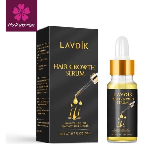 LAVDIK Fast Hair Growth Serum Essential Oil Ginger Anti Preventing Hair Lose Damaged Hair Repair Growing Hair Repair Liquid