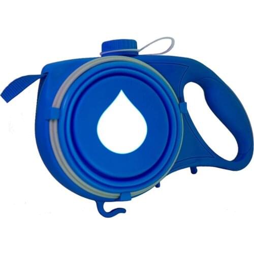 Retractable Dog Leash Nylon Foldable Travel Bowl Portable Puppy Water Bottle Outdoor Walking Running Traction Rope Pet Supplies