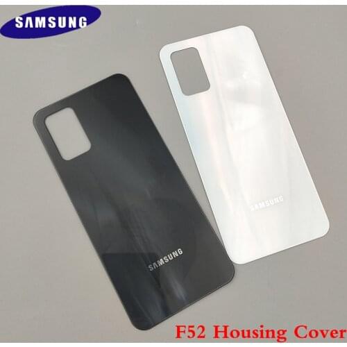 SAMSUNG Galaxy F52 5G SM-E5260 Glass Back Battery Cover Rear Door Housing Panel Case Replacement For Samsung f52 With Camera Len