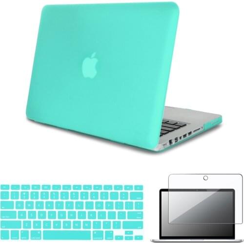 For Apple/MacBook Pro 13/15/Macbook Air 13/11 Inch Hard Shell Laptop Protector Case+ Screen Protector+Keyboard Cover