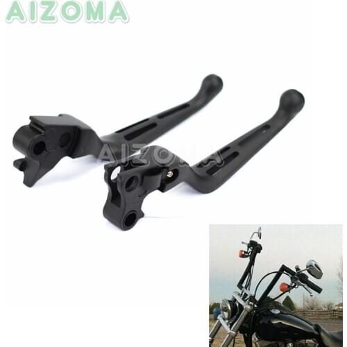 1 Pair Motorcycle Brake Clutch Hand Lever Handle for Harley Softail Fat Boy FLST 1996-14 Dyna Low Rider Street Fat Bob FXD FLD