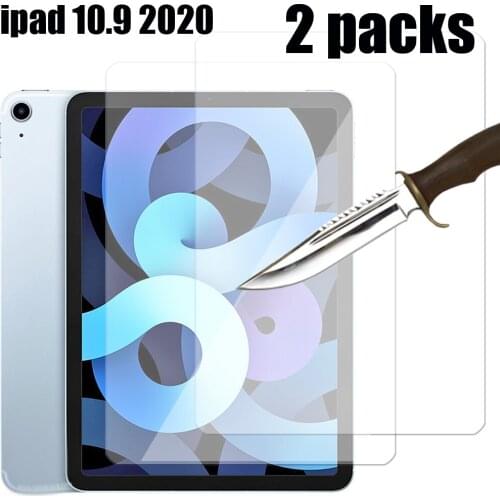 2 packs temperd glass screen protector for iPad air 4 10.9 2020 9H 2.5D tablet screen protective film