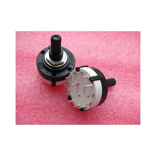 5pc,1 pole 12 positions PCB Rotary switch NEW,1P12T