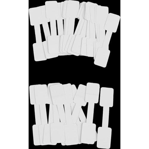 50pcs/100pcs Paper Label Tags White Home Market DIY Supplies Multi Use Price Tags 60mm(2 3/8") x 12mm( 4/8")