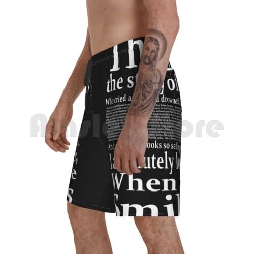 Absolutely ( Story Of A Girl ) Lyrics : By Nine Days Beach Shorts Men Beach Pants Swim Trunks Absolutely Story Of A