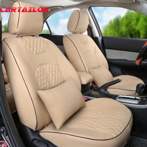 CARTAILOR car seats fit for Mini Paceman PU leather seat covers & supports interior accessories black seats cover cushions set