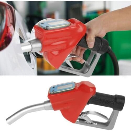 1pc Digital Fuel Oil Gasoline Nozzle Gun Fueling Nozzle with Meter