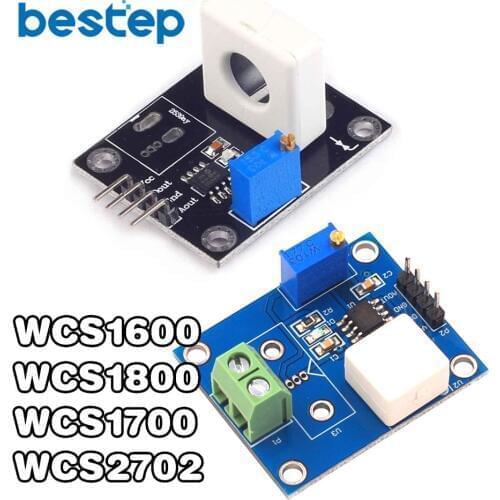 WCS1600 WCS1700 WCS1800 WCS2702 Hall Current Sensor Adjustable DC100A 70A 35A 2A Short Over-Current Detector Protection Module