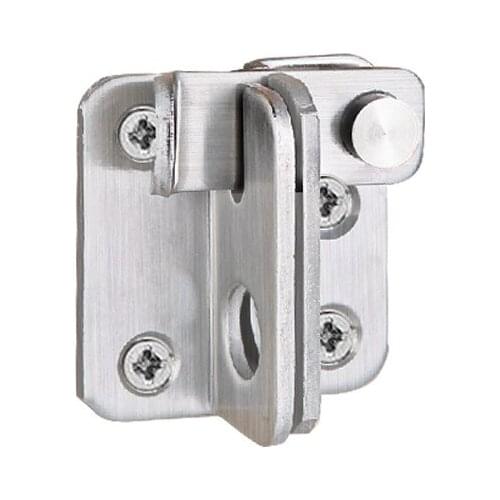 Turn on Left / Right Brief Simple Bolt Anti-theft Security Door Thick Stainless Steel Thicken Bolt Locker Lock Hasp Door Look