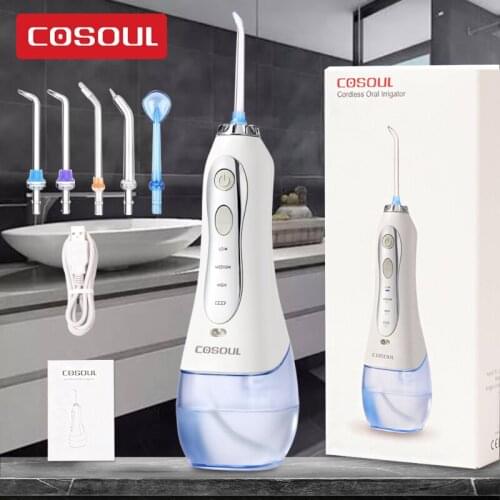 Oral Irrigator USB Rechargeable Water Portable Dental Water Jet 300ml Irrigator Dental Teeth Cleaner