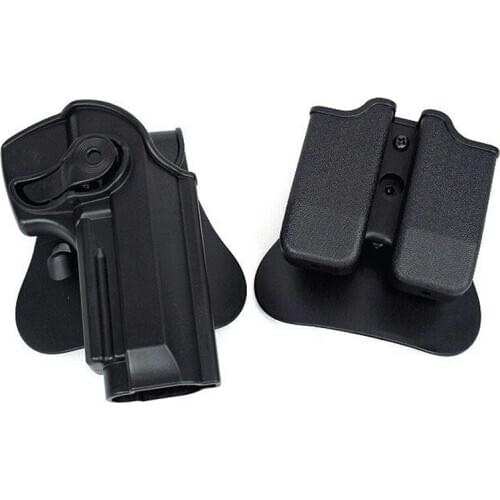 Glock Gun Holster Polymer Retention Roto Holster 9mm Double Magazine Holder Fits Glock 17