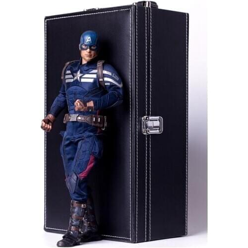 PU material 1/6 Scale action figure Box Suitcase Storage Box Fit For 12"Body Action Figure Doll Accessories Luggage box model