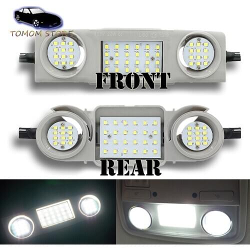 48led white car dome reading lights for VW Golf Plus Golf 4/5/6 Jetta Passat CC Scirocco Sharan Tiguan Touran auto interior lamp