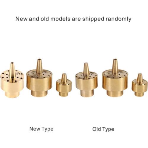 1/4" / 1/2" / 3/4" Brass Column Garden Pond Fountain Water Nozzle Sprinkler Spray Head Gold Garden Helium Cylinder