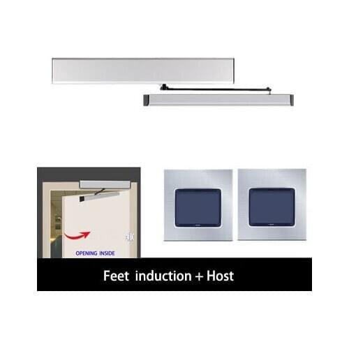 OMATE microwave motion IR sensor Remote control Automatic Swing Door gate Opener single leaf 100kg loading weight kit 2