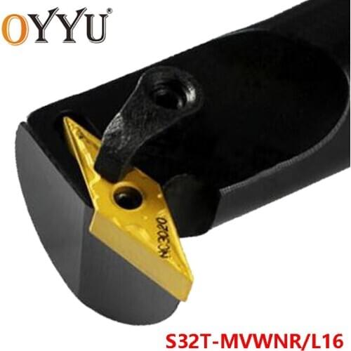 OYYU S32T-MVWNR16 S32T-MVWNL16 Boring Bar Turning Tool Shank use Carbide Inserts VNMG16 Internal Lathe Tools Cutting Holder