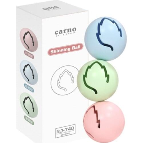 3pcs/lot Pet Cat Puzzle Interactive Toy Kitty Luminous Rolling Ball Toy with Fish Bone and Catnip For Pet Cat Supplies