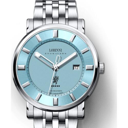 Switzerland LOBINNI Top Luxury Brand Watches Men Sapphire relogio Japan MIYOTA 9015 Automatic Mechanical Mens Clock L5001-1