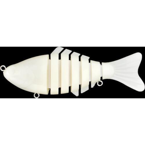 Swimbait Fishing Lure Blank 1 Piece 9.5cm 14g 7 Segments Unpainted Multi Jointed Lure Bodies DIY Fishing Wobbler Artificial Bait