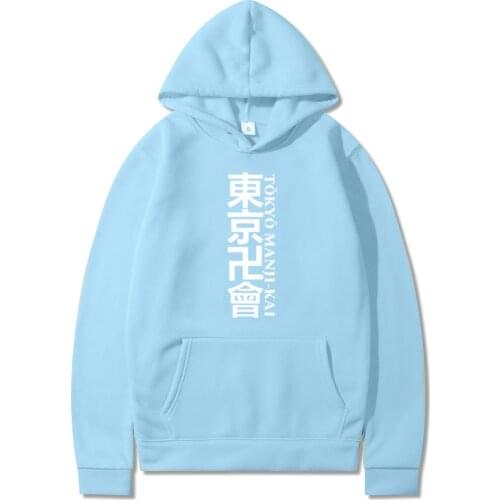 Fashion Men Hoodie Tokyo Revengers Anime Print Mens Hoodies Street Mens Sweatshirts Long Sleeve Pullover Men Harajuku